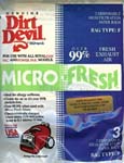 Dirt Devil Type F Micro-Fresh Bags