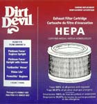Dirt Devil HEPA Exhaust Filter Cartridge (3-860057-000)