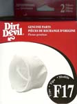 Dirt Devil F17 Filter for KONE Pkg of 2 Filters