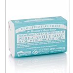 Dr. Bronners Pure-Castile Soap Bar (Unsented; Baby Mild)