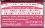 Dr. Bronners Pure-Castile Soap Bar (Hemp Rose)