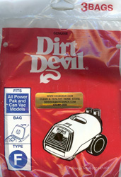 Dirt Devil Type F Bags