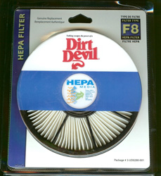 Click here to view larger image Dirt Devil F8 Filter (3-UD0280-001)