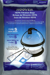 Click here to view larger image Hoover S Bags HEPA Filtration 4010806S