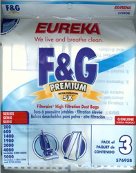 Click here to view larger image Eureka Sanitiare Style F&G Premium Filteraire Bags 57695