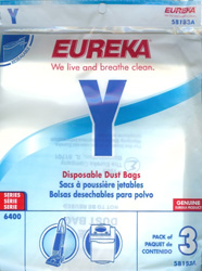 Eureka Y Disposable Dust Bags 58183