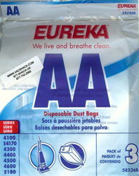 Eureka Style AA Disposable Dust Bags 58236
