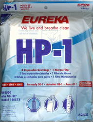 Eureka HP-1 Bags Formely GE-1 62423