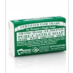Click here to view larger image Dr. Bronners Pure-Castile Soap Bar (Hemp Rose)