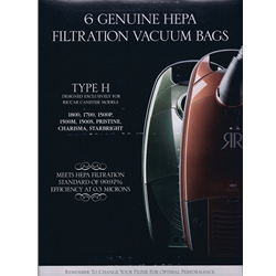 Click here to view larger image Simplicity/Riccar HiFlow HEPA Bags for 6 Series Simplicity and 300 Riccar