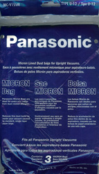Click here to view larger image Panasonic Type U-12 Micro-Filtration Bags