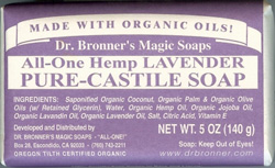 Click here to view larger image Dr. Bronners Pure-Castile Soap Bar (Lavender)