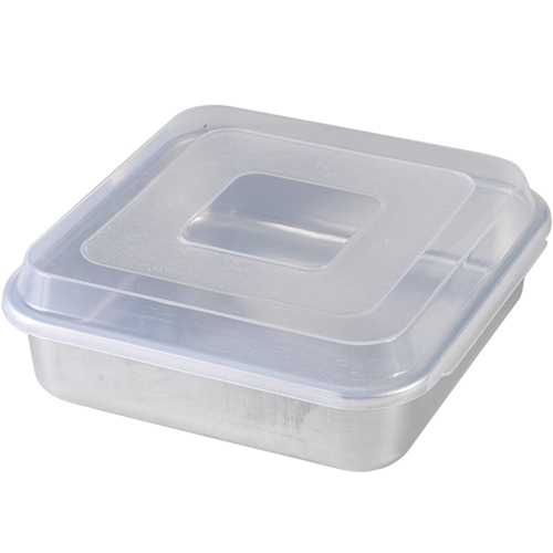 Square Cake Pan with Lid