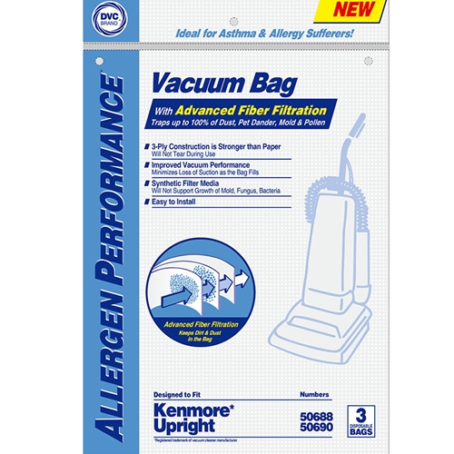 Kenmore Upright Vacuum Bags 50688 50690