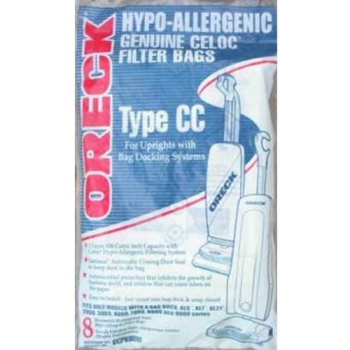 Inc. Oreck Type CC HypoAllergenic Filter Bags CCPK8DW