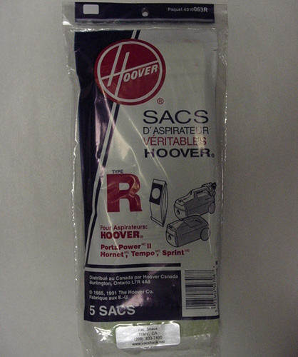 Hoover R Bags 4010063R